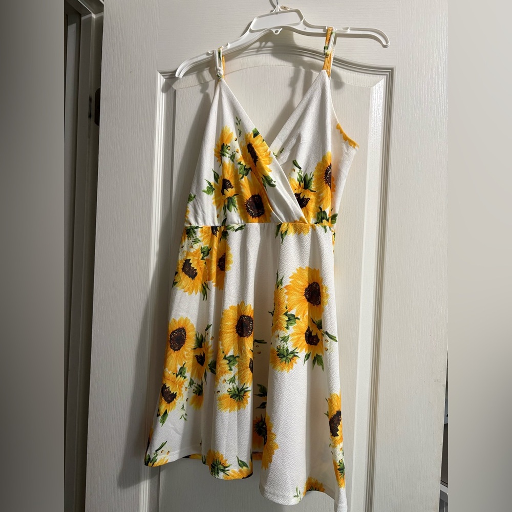 Sunflower Print Dress